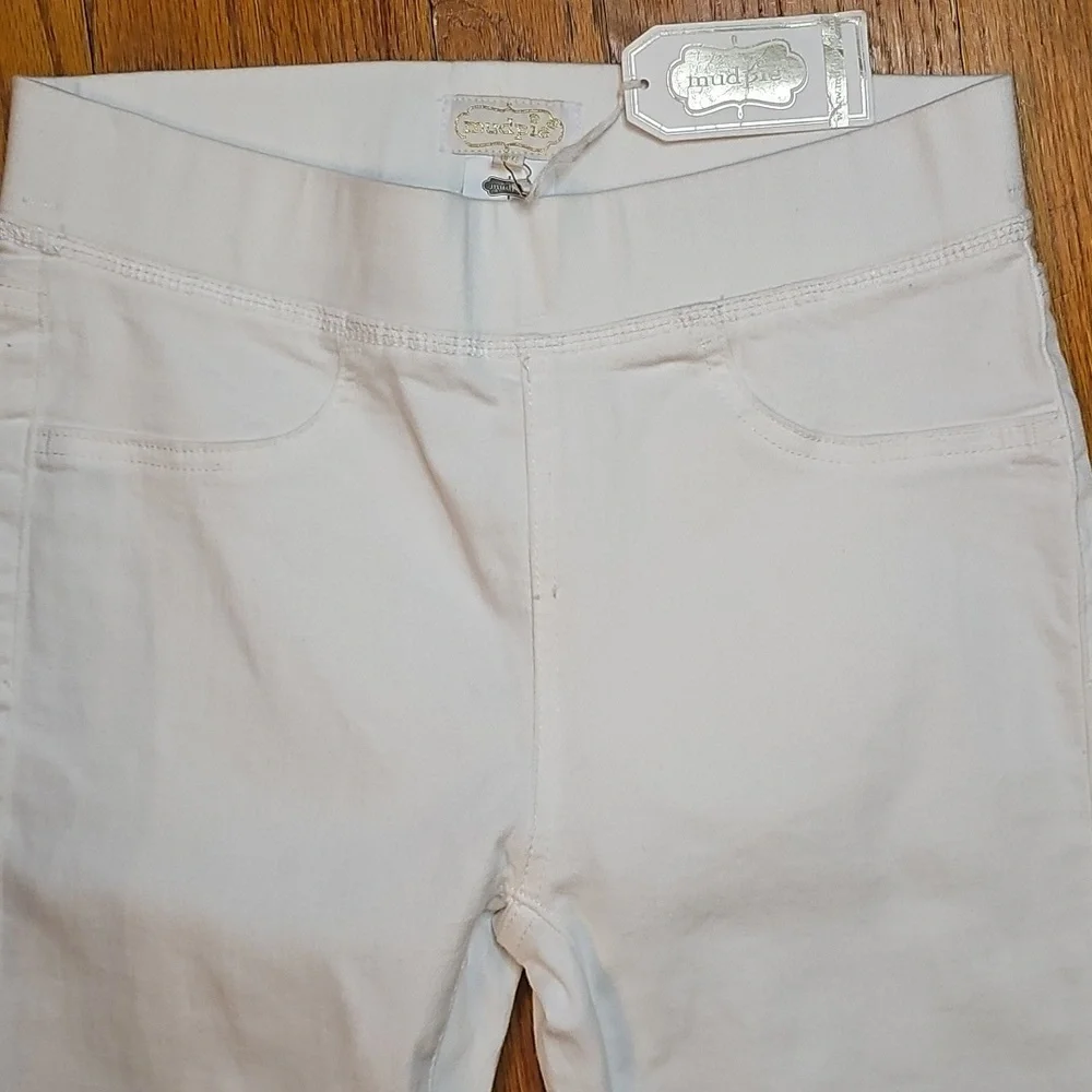 NEW Mud Pie ivory Elyse Denim size XS